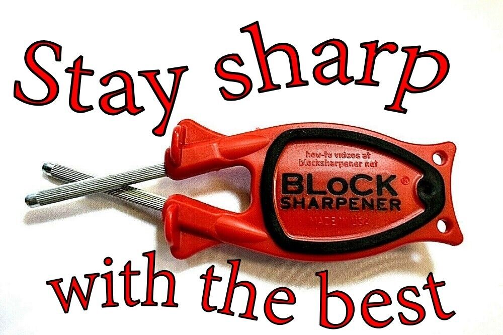 Pocketknife sharpener made to hone blades back to the original cutting edge.