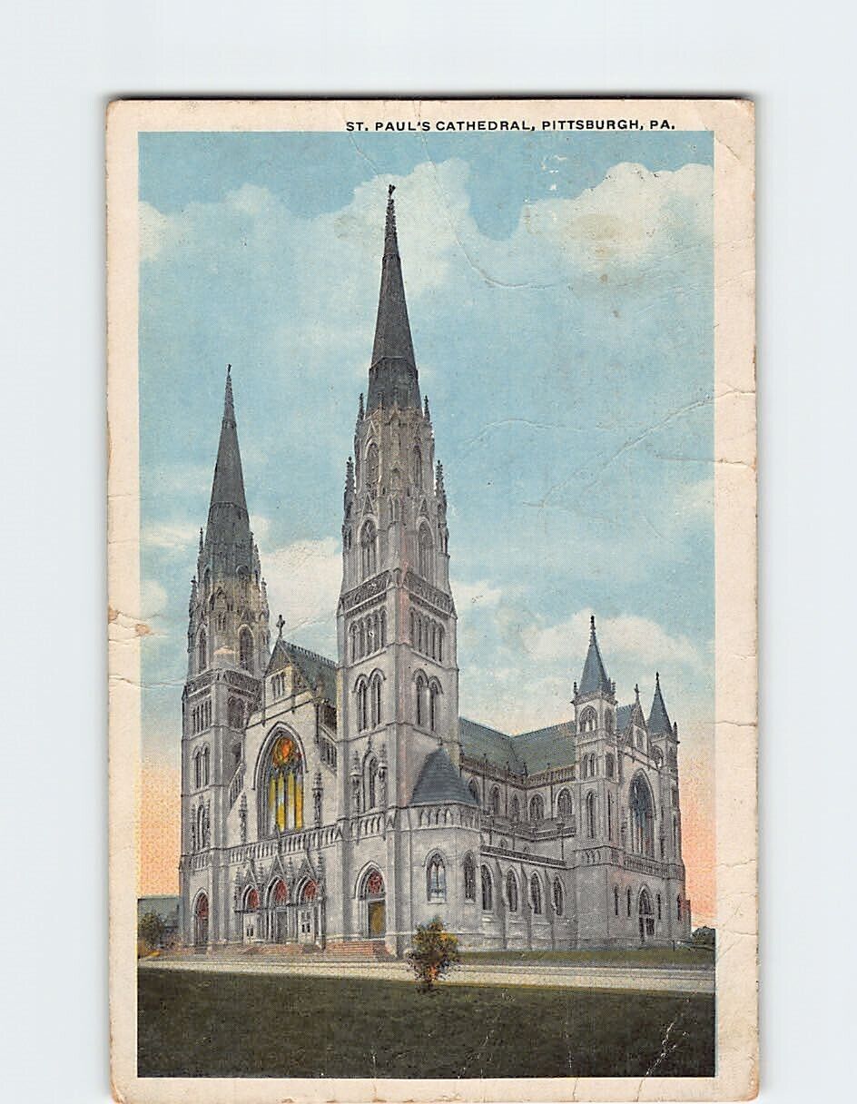 Postcard St. Paul's Cathedral Pittsburgh Pennsylvania USA