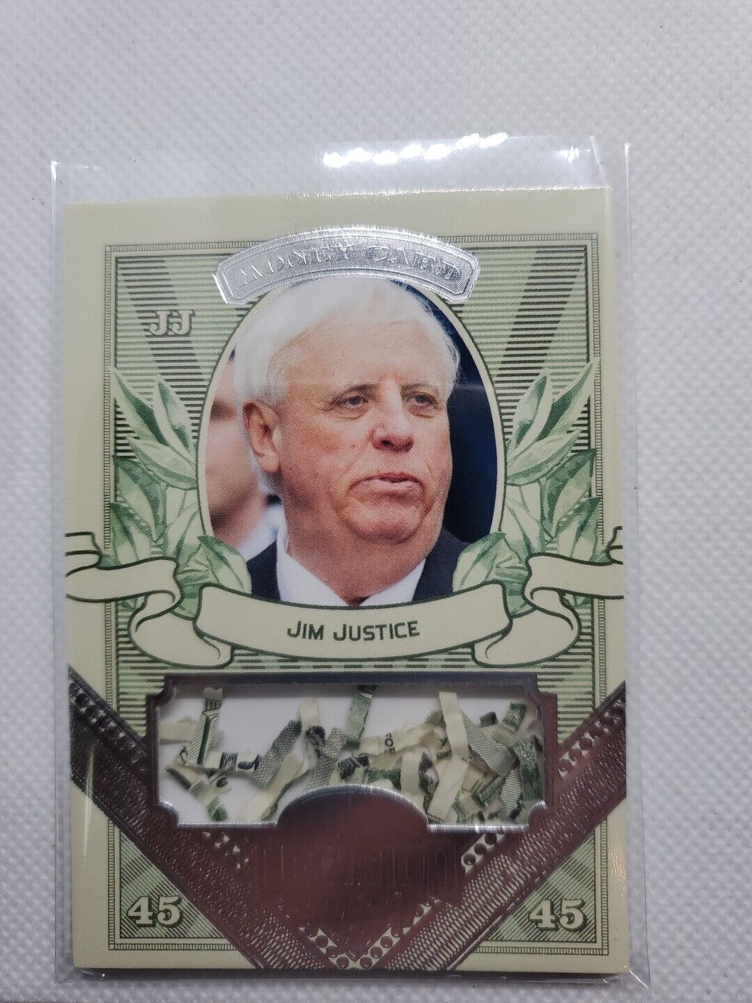 Jim Justice DECISION 2020 SERIES 1 LIMITED EDITION MONEY CARD West Virginia