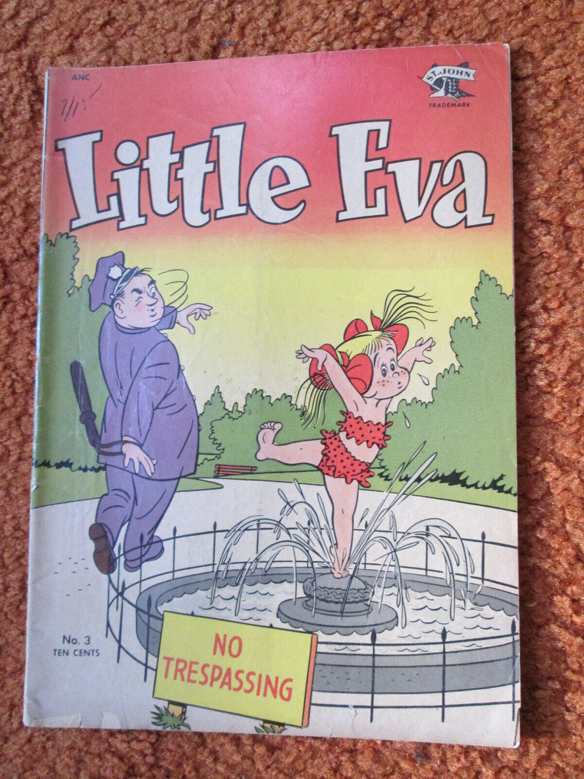 Little Eva # 3 1952 vol. 1 Sept St John good golden ANC comic