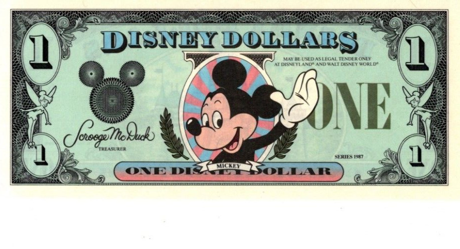 Rare Original 1987 Proof Disney Dollars ** 1st Year