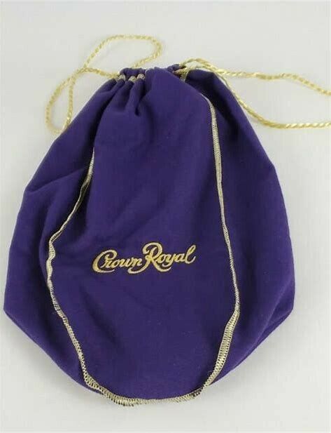 Large Crown Royal Bags Purple Bags w/ Gold Drawstring - 12 inch