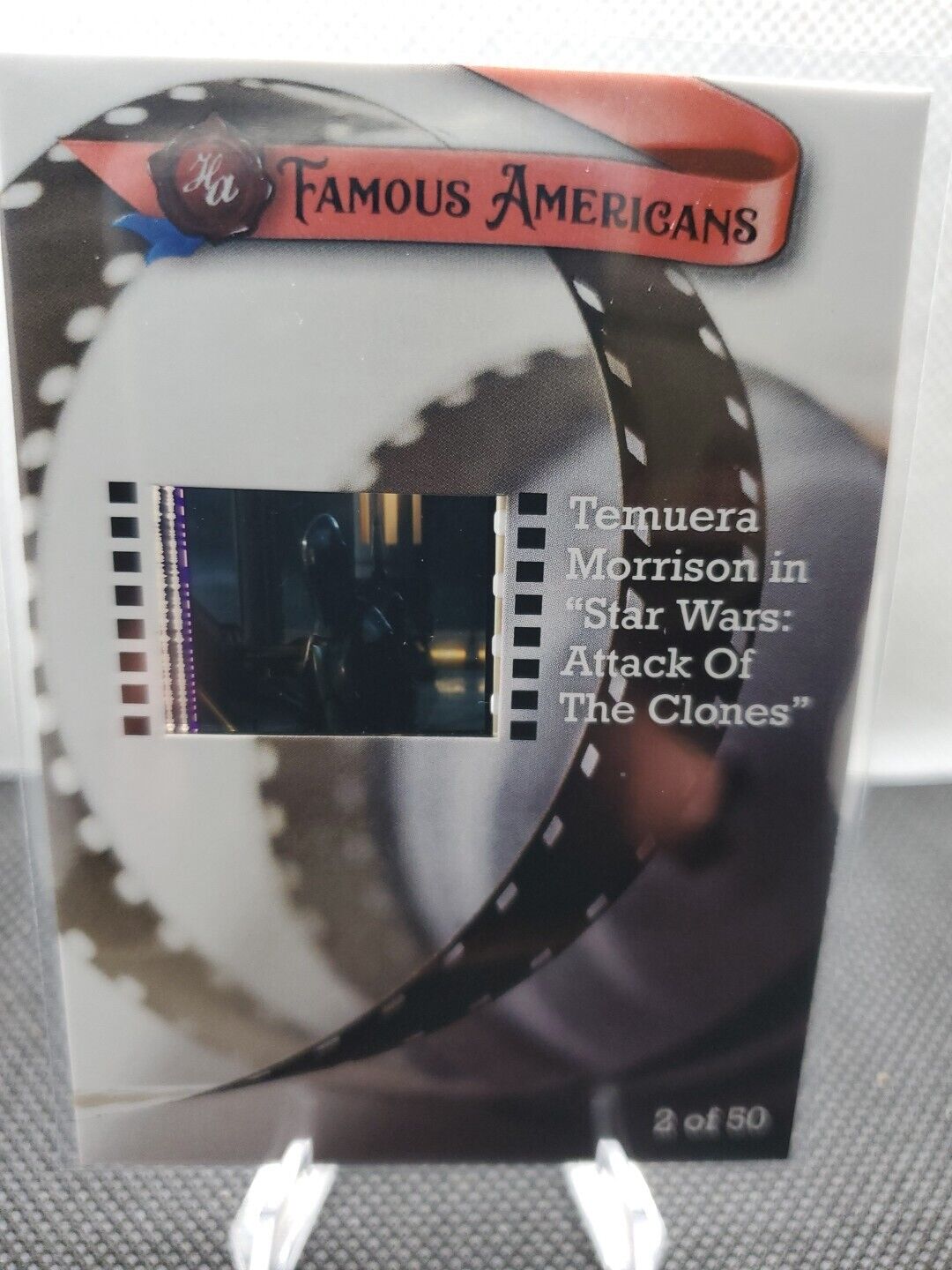 Rare 2021 Famous Americans Star Wars: Attack of Clones 35mm Film Clip #2/50 SP
