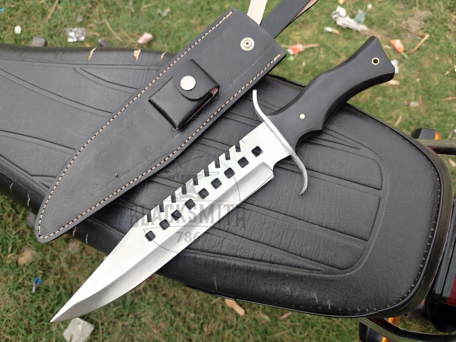Walking Dead Knife Custom Handmade Negan Bowie Replica Full Tang Zombi Knife 17\