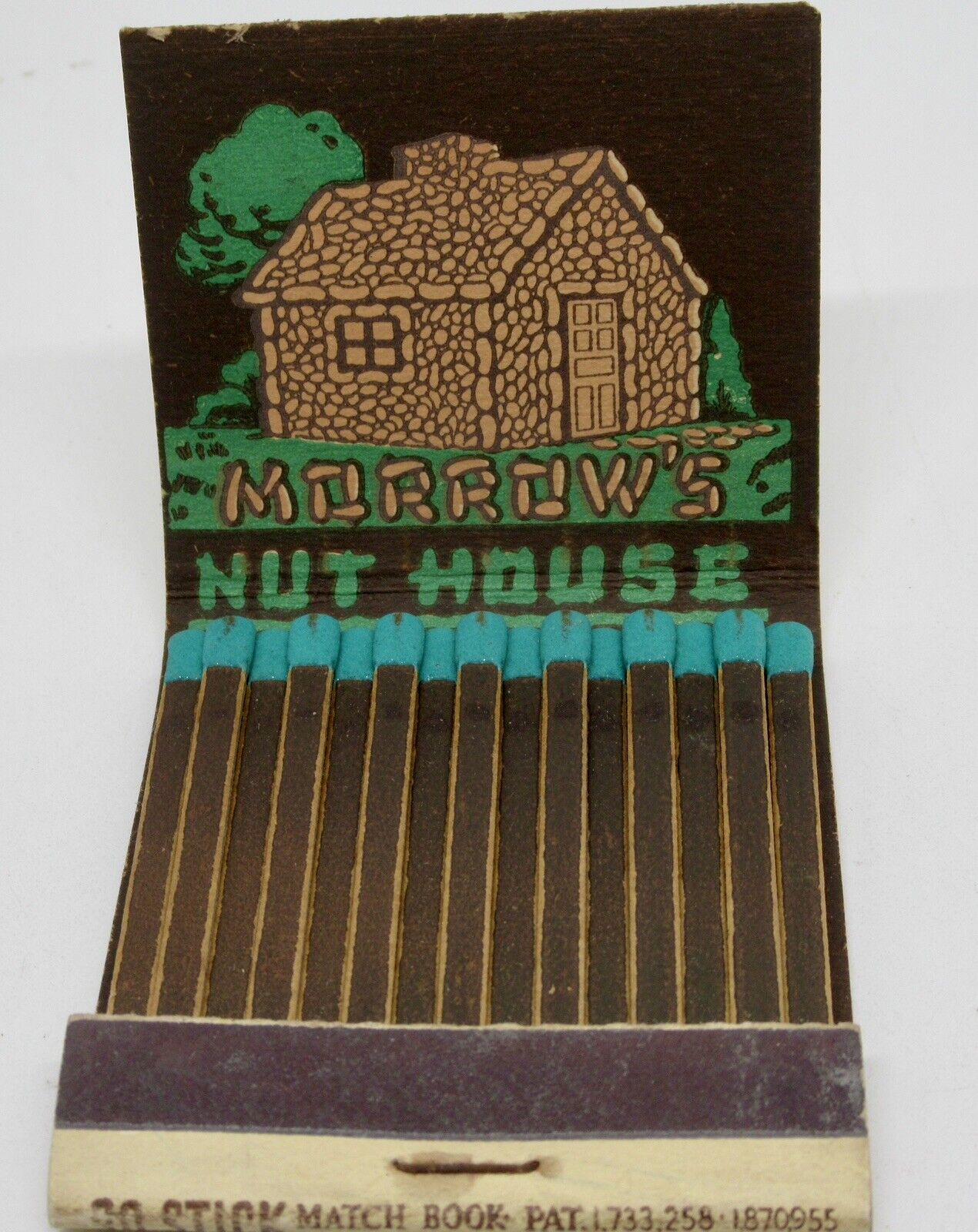 Morrow's Nut House San Francisco California Union Square FULL Matchbook