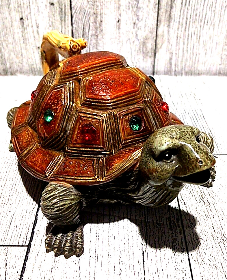 Tortoise Trinket Box Turtle Figurine Ring Box
