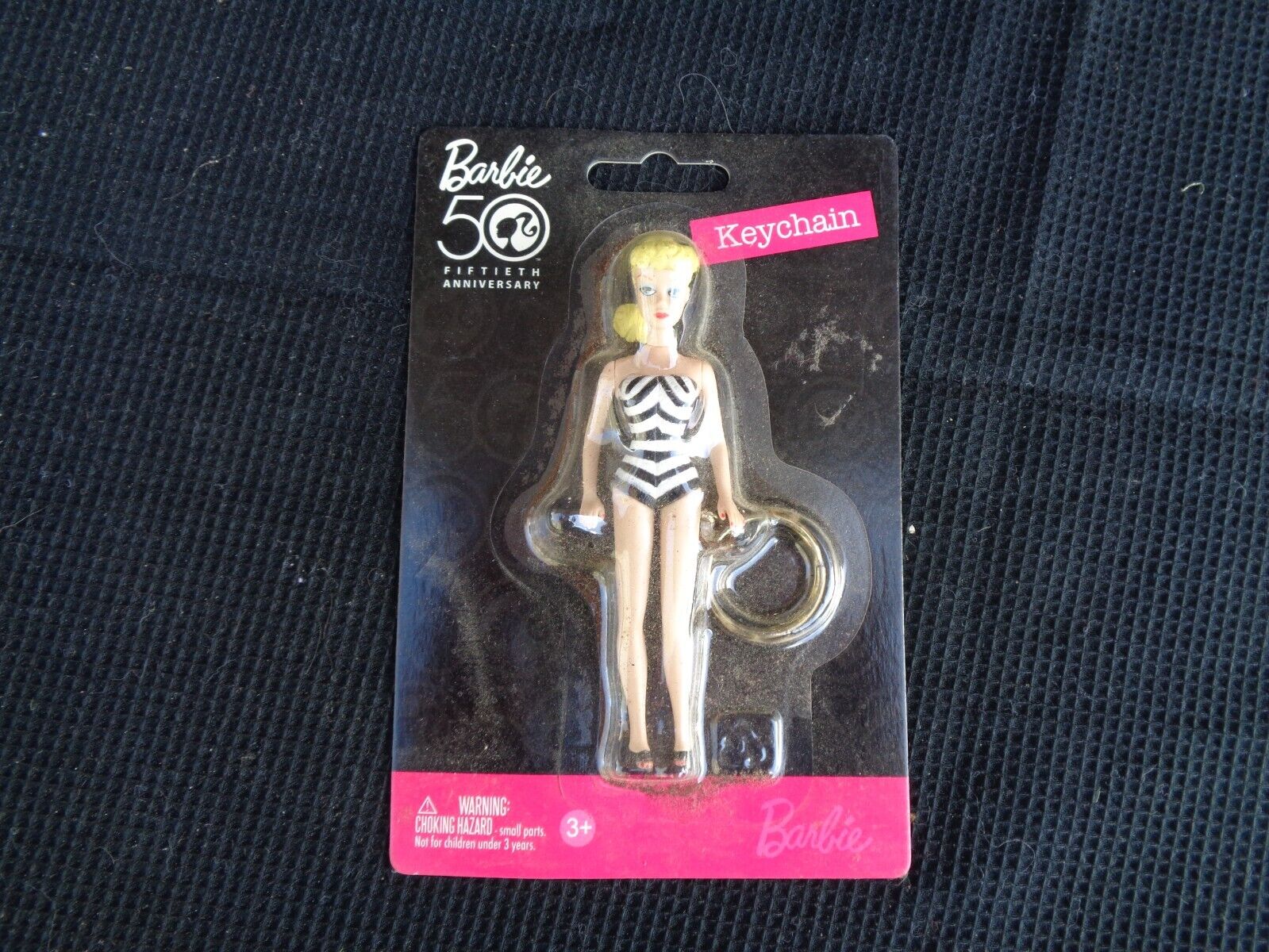 Keychain 50th Anniversary 2008 Barbie Doll Collector NIB--LOOK