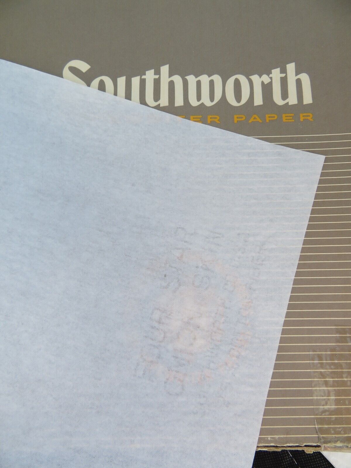 Vintage Southworth Onion Skin Paper 40 SHEETS Sub 9 White 8.5 x 11\