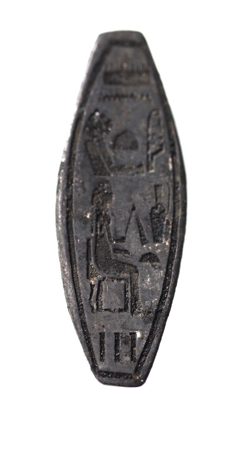 ZURQIEH -AD14769- ANCIENT EGYPT. SILVER  SCARABOID. NEW KINGDOM. 1250 B.C