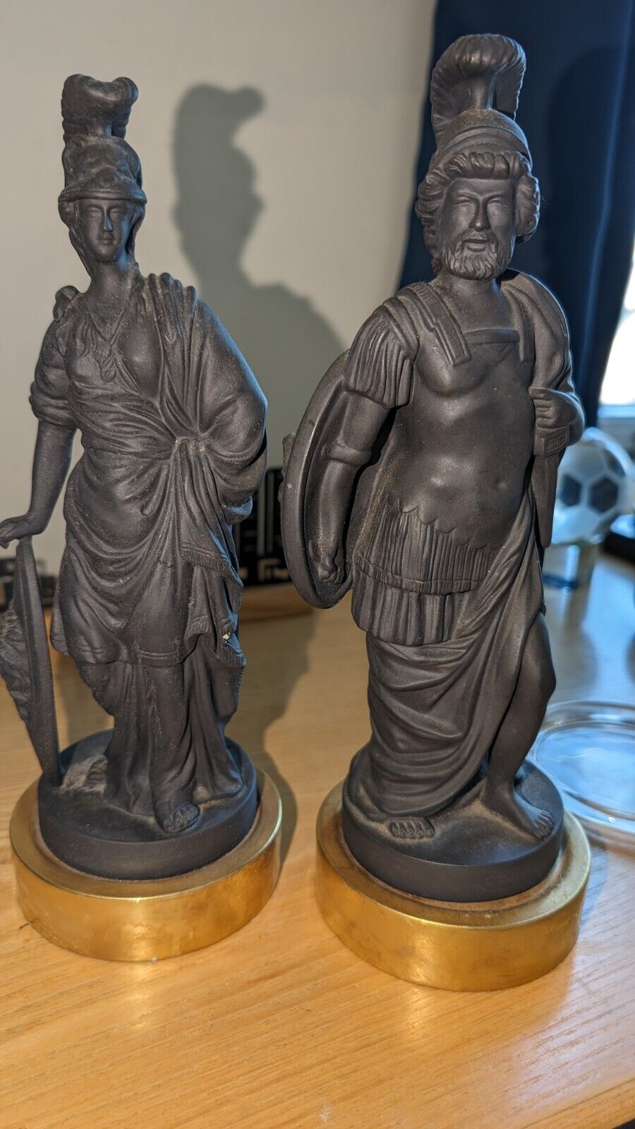 Mottahedeh statue Made in Italy vintage ceramic/porcelain figure Set of 2 unique