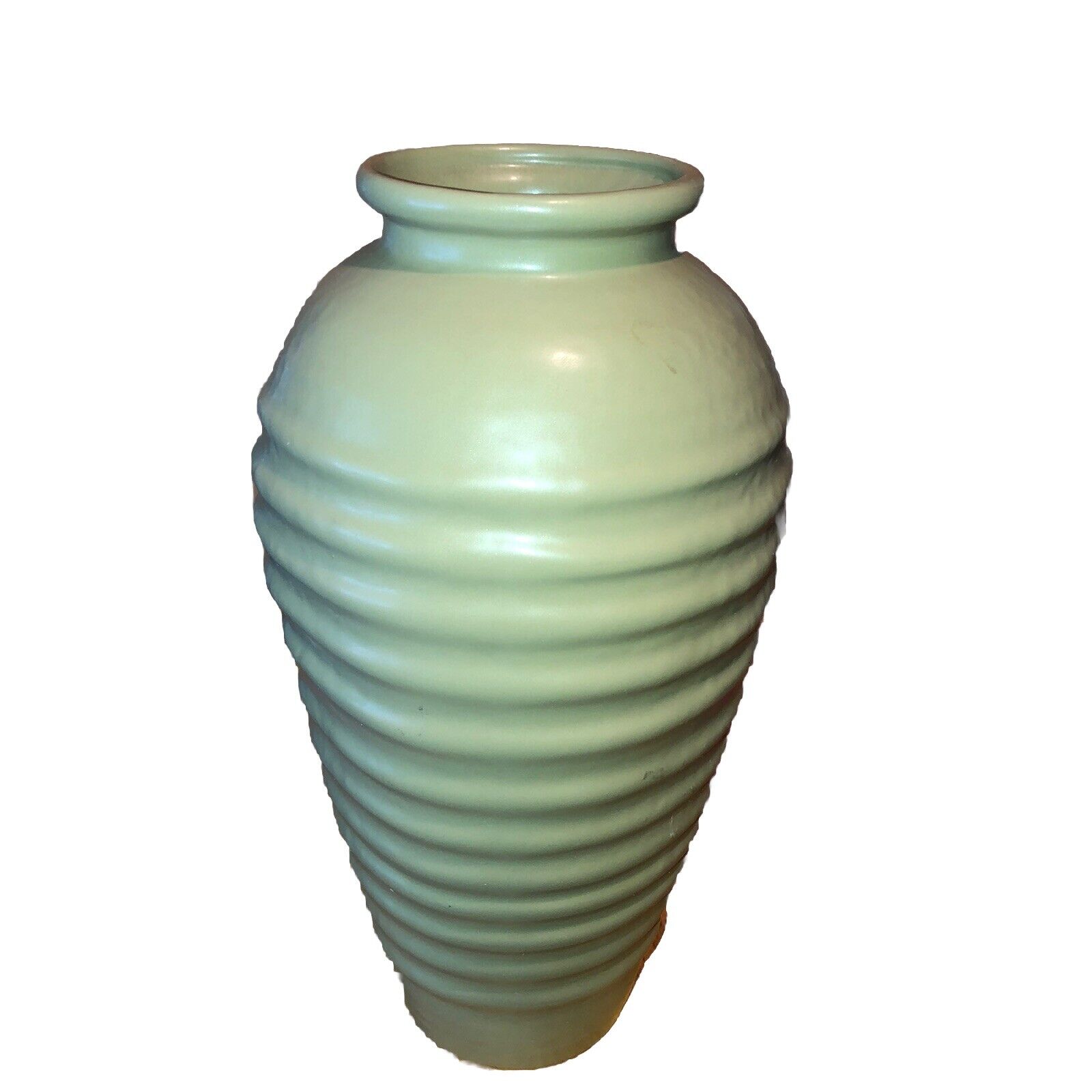 15 Inch Haeger Vintage Green Beautiful Vase ￼