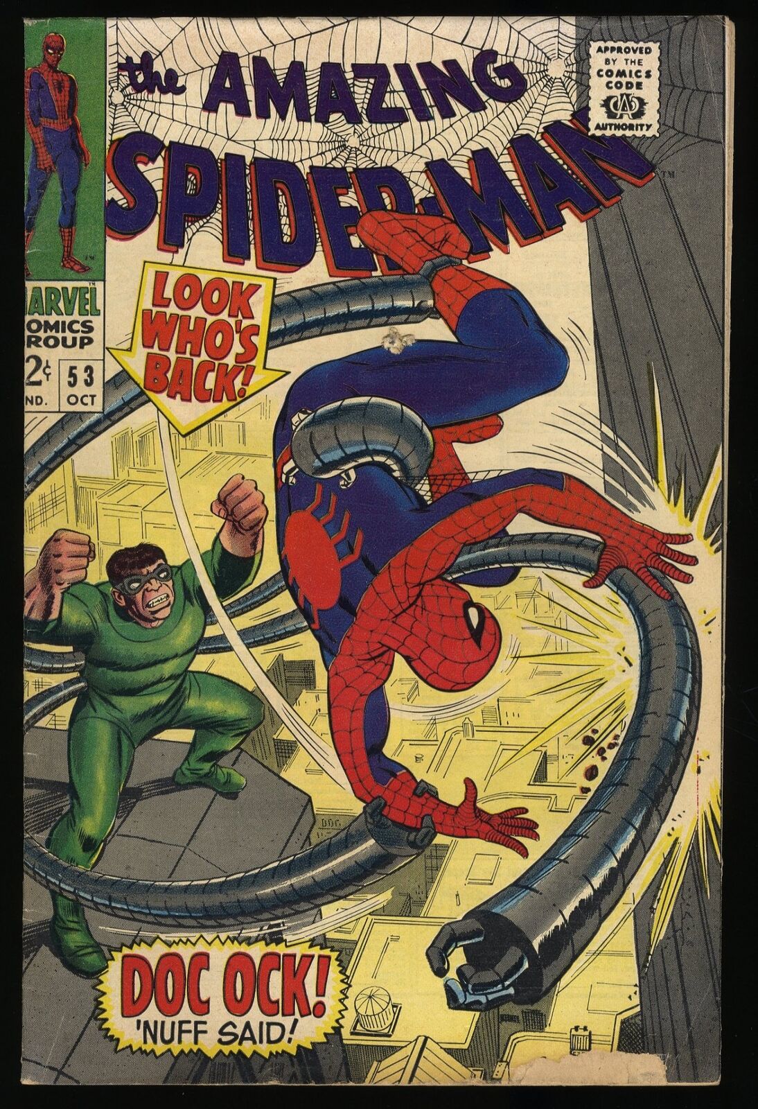 Amazing Spider-Man #53 VG+ 4.5 Doctor Octopus Appearance Key Issue Marvel 1967