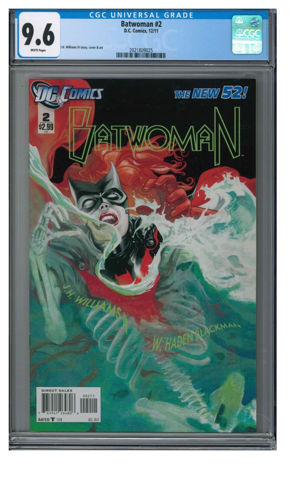 Batwoman #2 (2011) New 52 DC CGC 9.6 White Pages JJ832