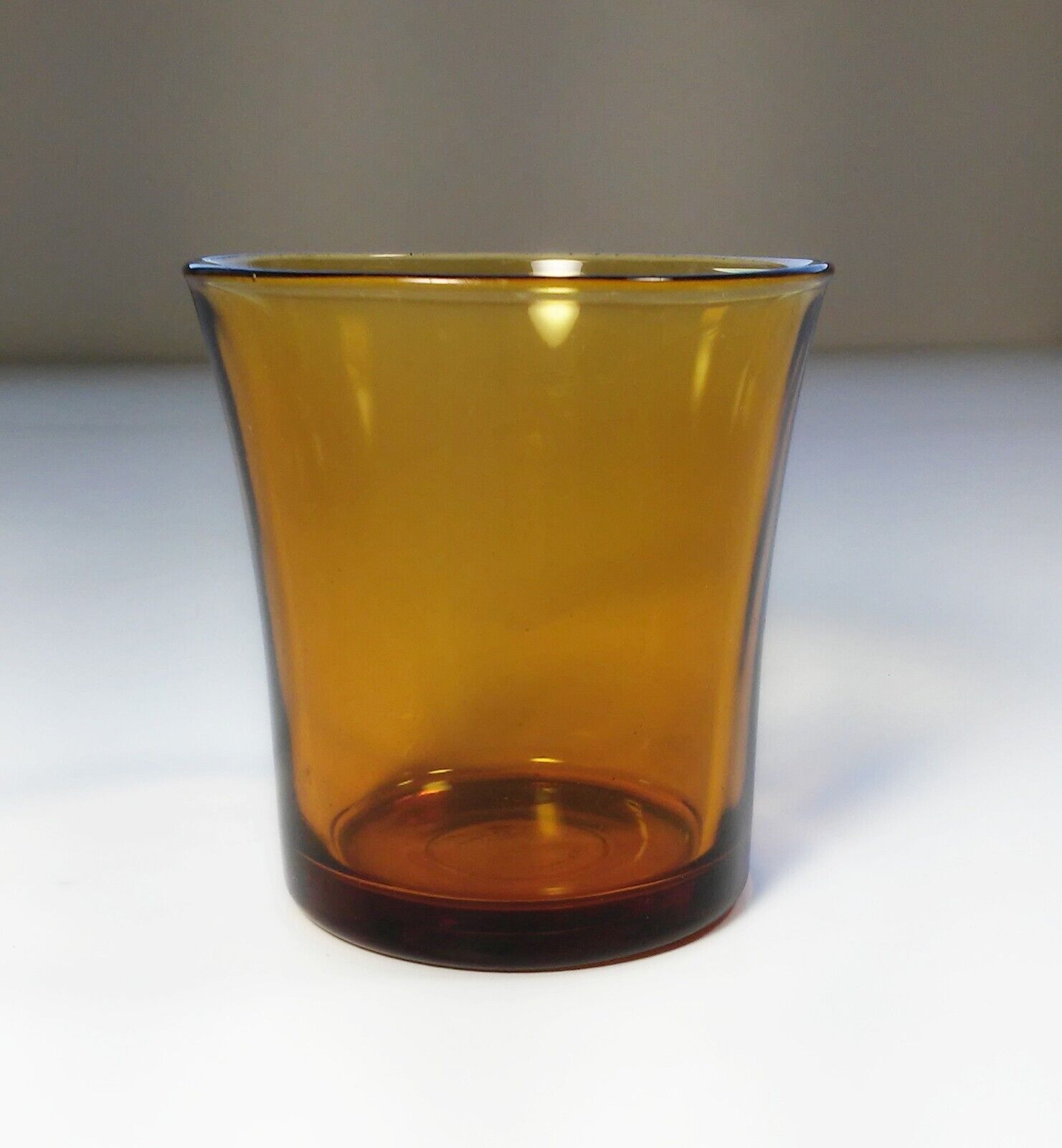 Vintage Duralex Amber Lys 210ml drinking glass tumbler