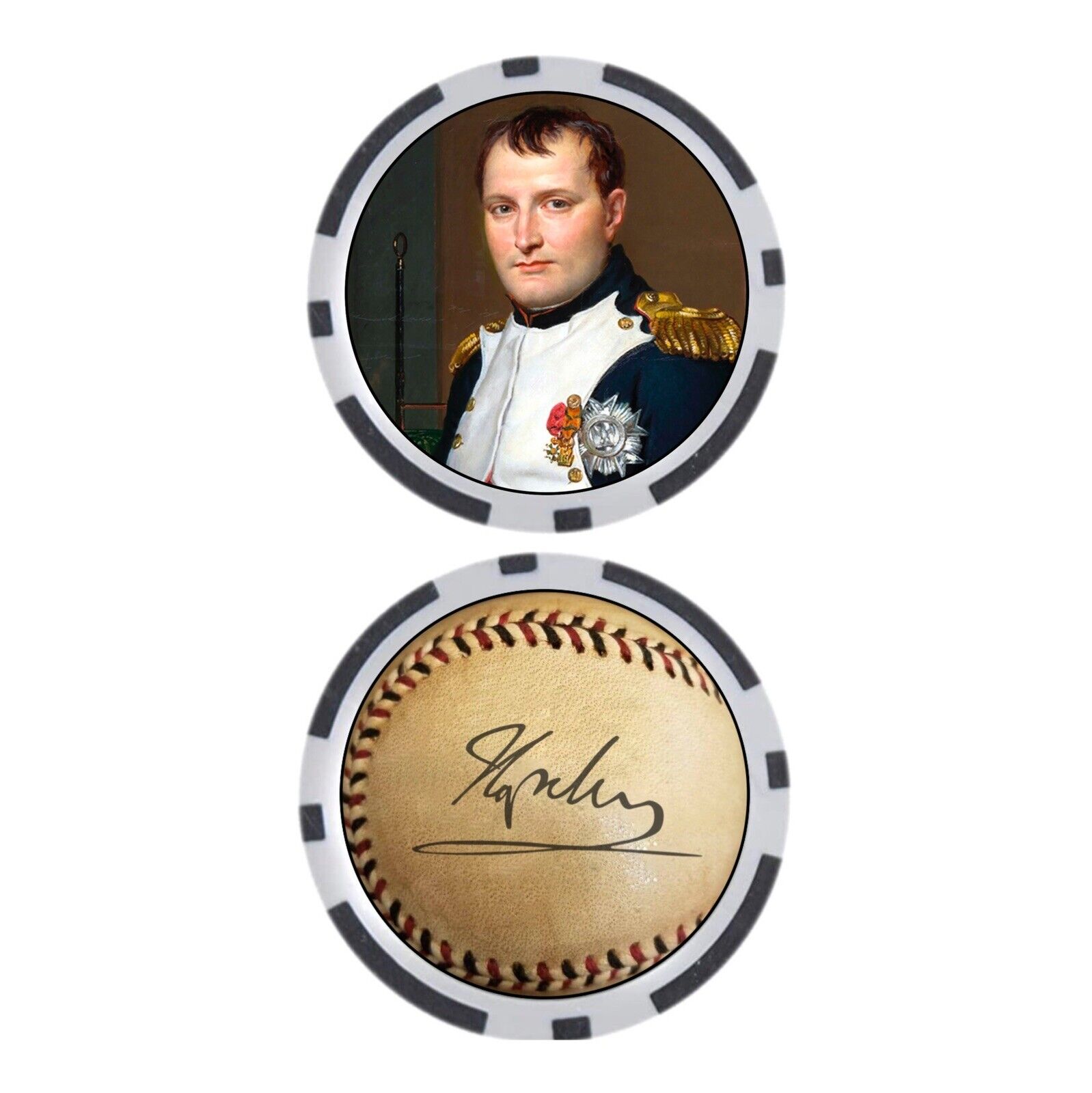 Napoleon Bonaparte - French Military General - POKER CHIP -  ***SIGNED***
