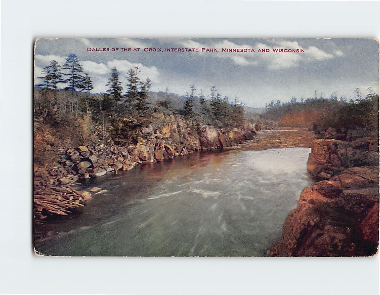 Postcard Dalles of the St. Croix Interstate Park Minnesota & Wisconsin  USA