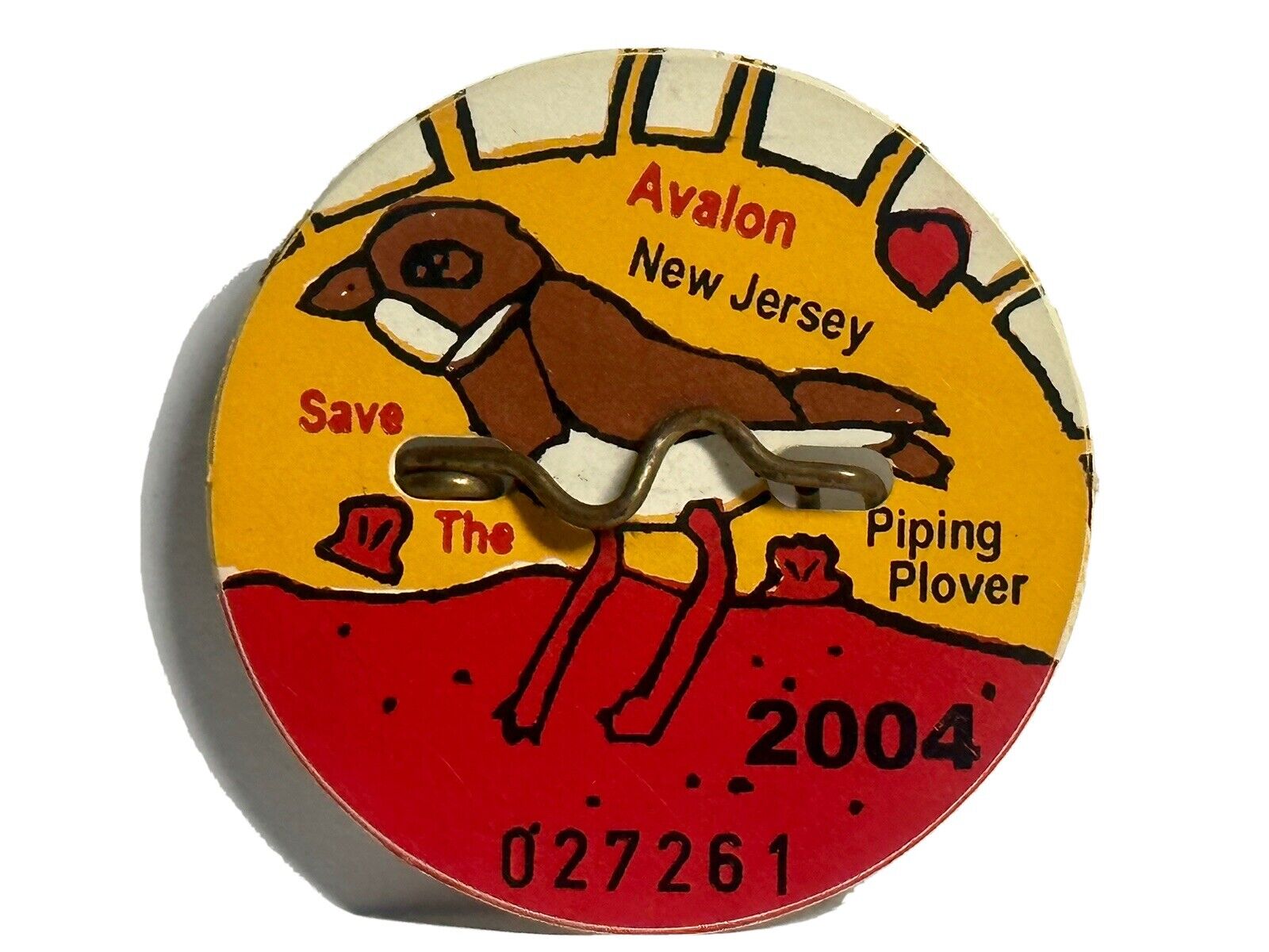 Avalon NJ Beach Badge Tag Seasonal 2004