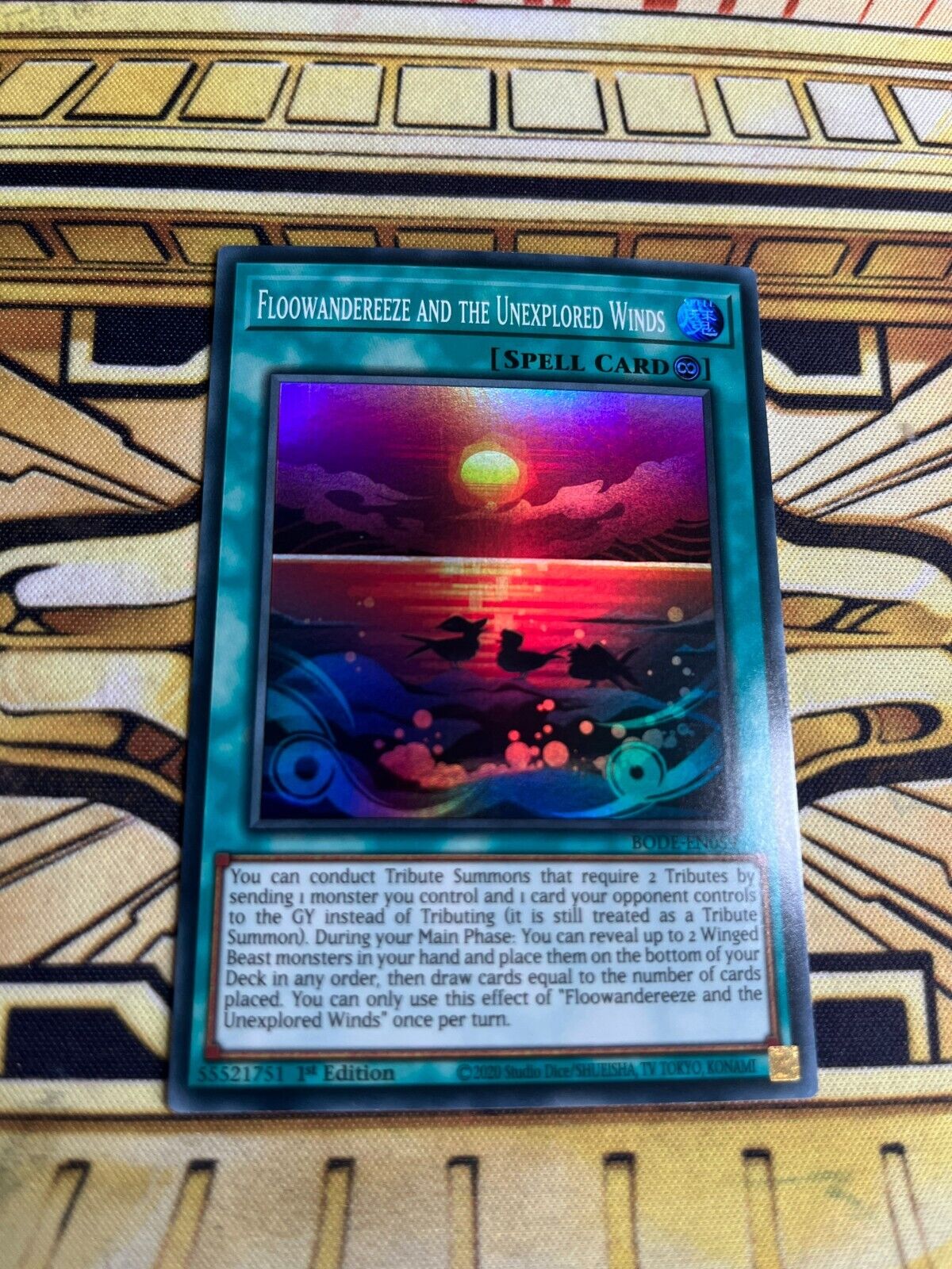 Yugioh Hiking Breeze and the Unknown Winds BODE-EN059 Super Rare