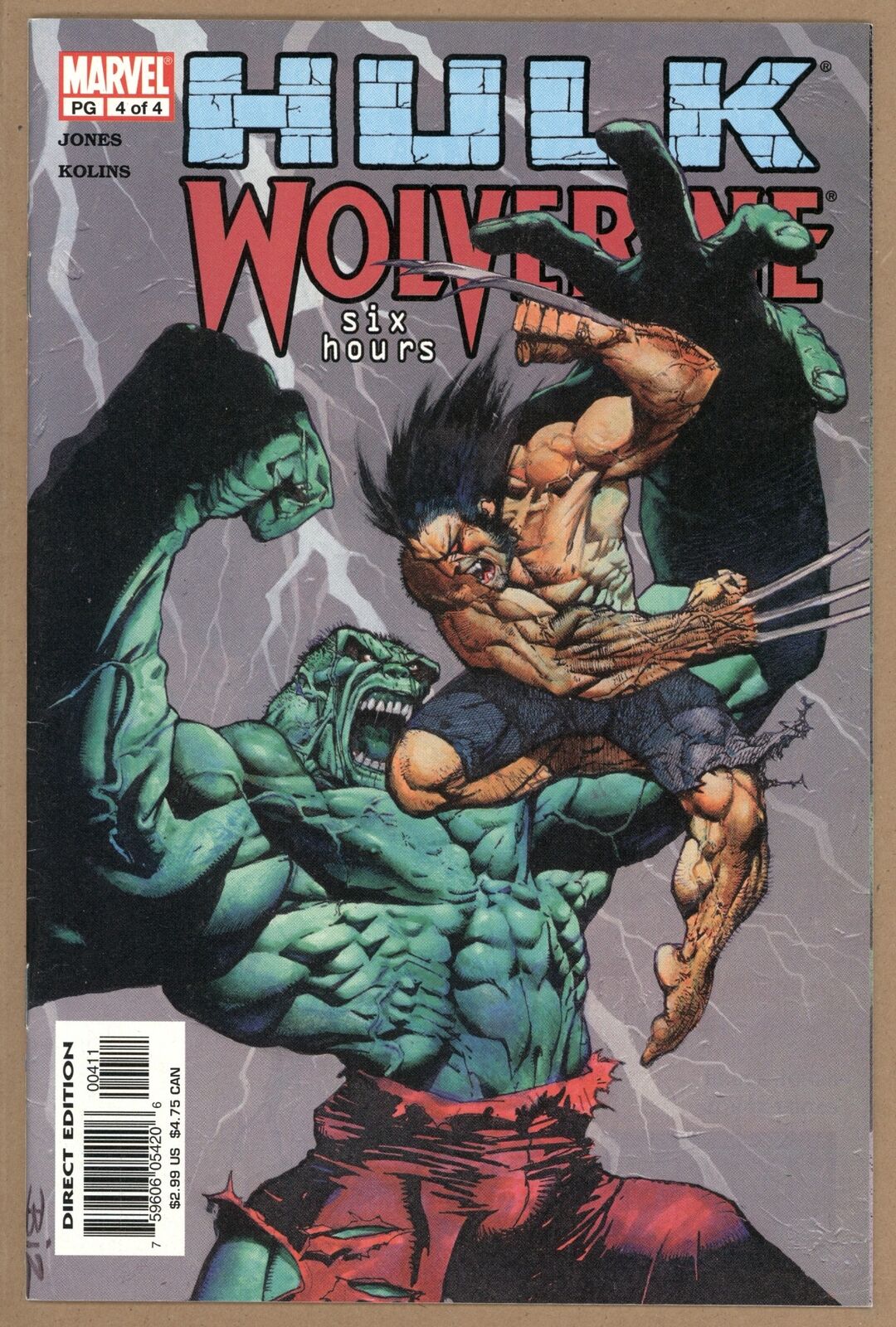 Hulk Wolverine Six Hours 4 (2003 Marvel) VF/NM