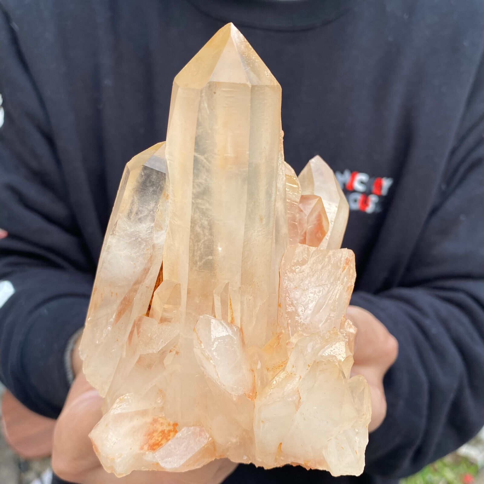 450g Natural Clear White Quartz Crystal Cluster Rough Specimen Healing