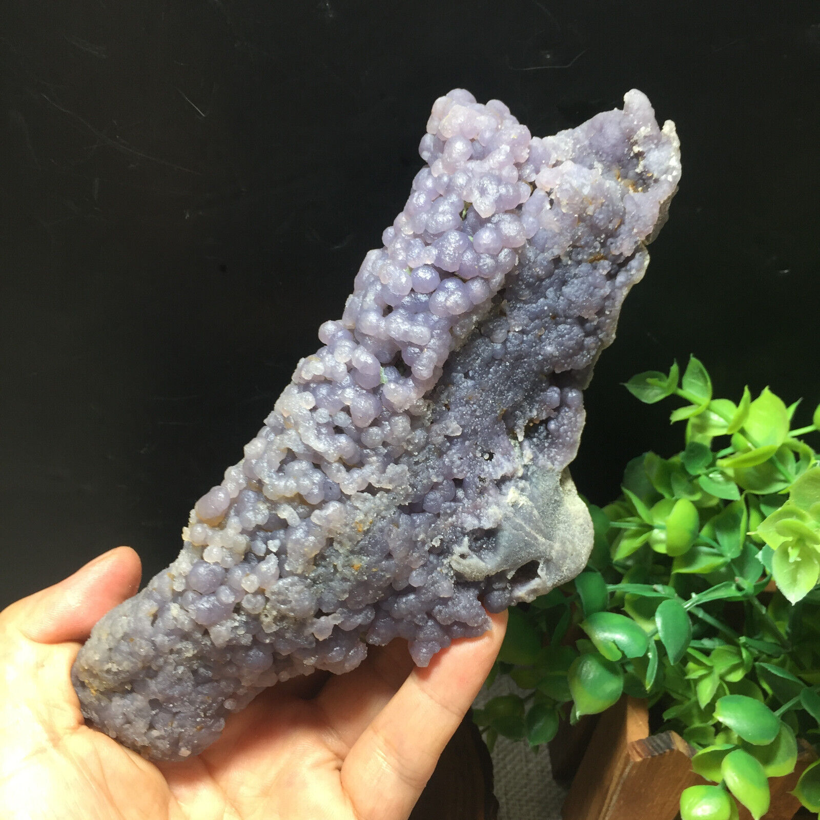 550g Natural Purple chalcedony grape agate crystal specimen Indonesia 22