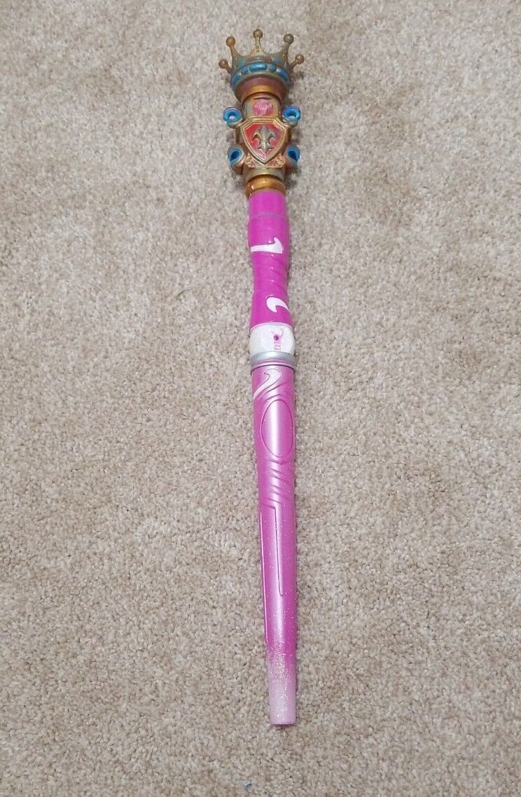 Great Wolf Lodge Pink MagiQuest Wizard Wand w/ Crown Jewel Topper, Magic Quest