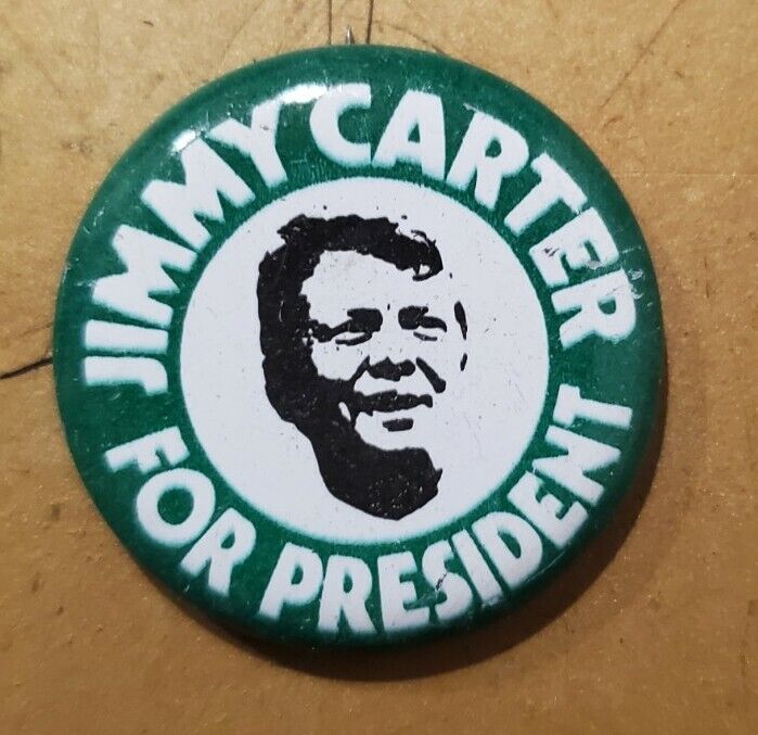 1976 Jimmy Carter for President Campaign Lapel Button 