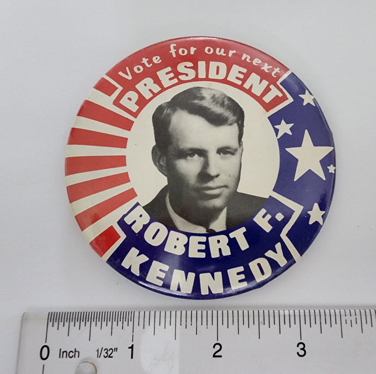 Vote for Our Next President Bobby Kennedy Political Presidential Campaign Pin
