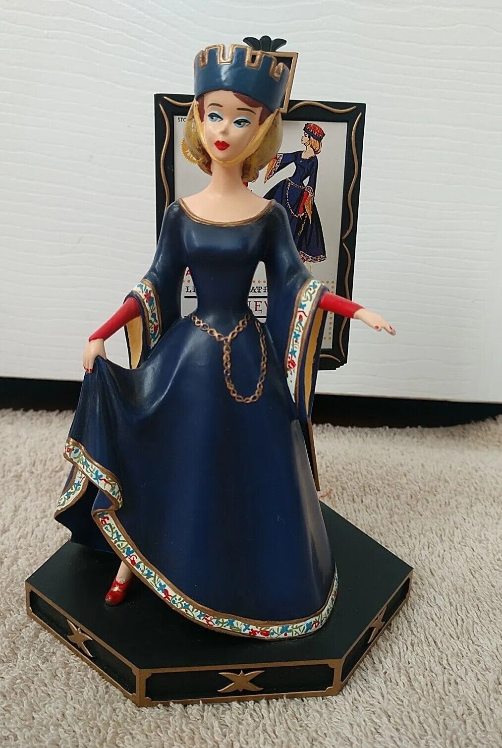 1995 Guinevere Barbie Figurine Enesco #171018 A Royal Surprise 