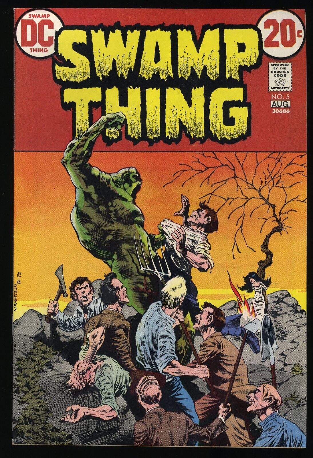 Swamp Thing #5 VF+ 8.5 Bernie Wrightson Art 1st Ravenwind DC Comics DC Comics