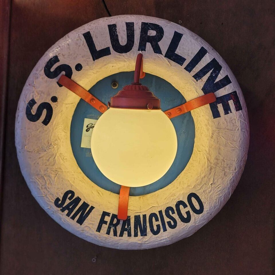 SS Lurline Matson Cruise Ship Lamp Life Preserver