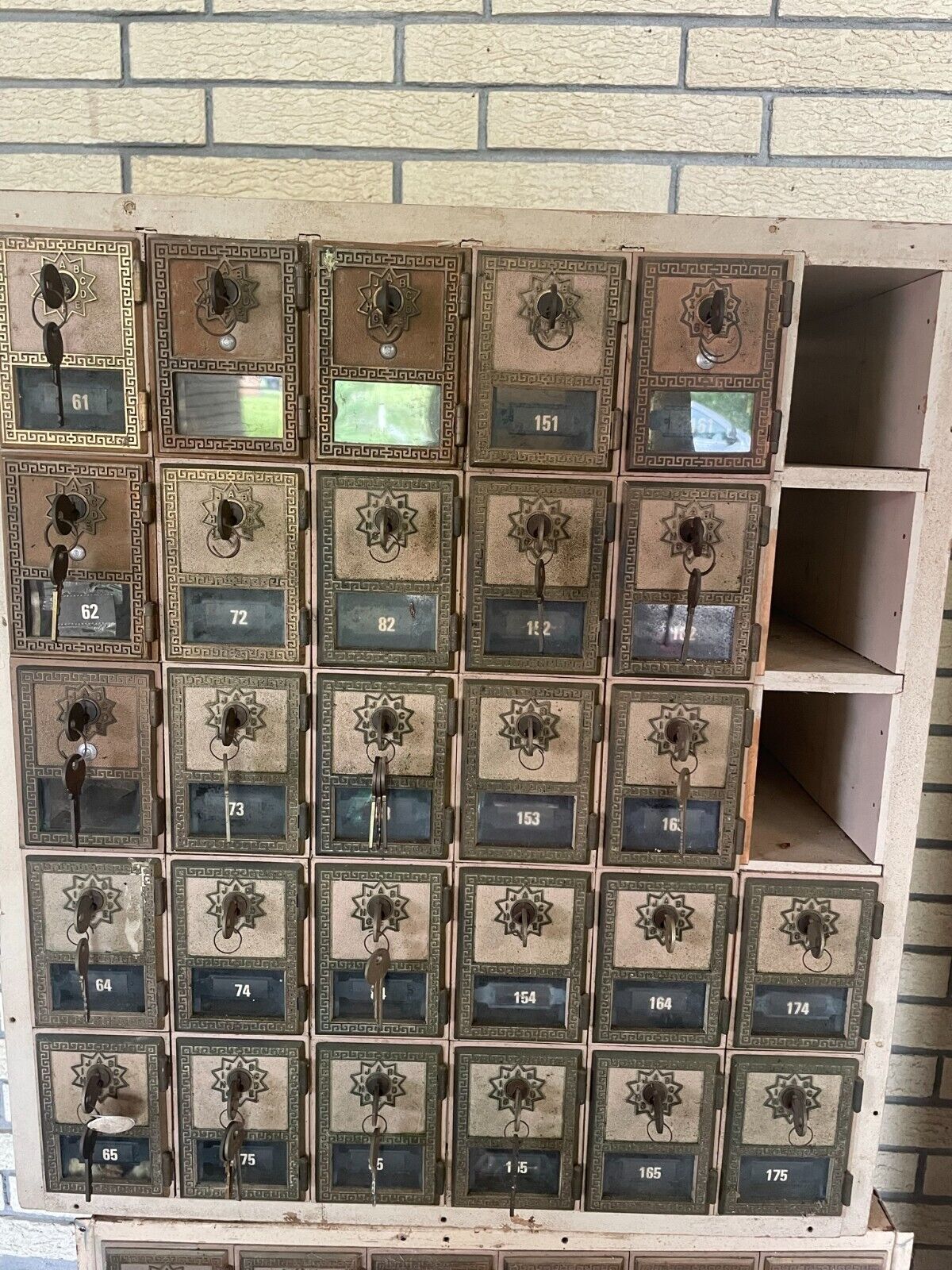 Vintage P.O. Box Individual Doors WITH working keys