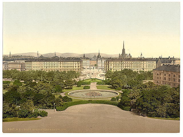 Photo:Schwarzenberg Place,Vienna,Austro-Hungary,1890s