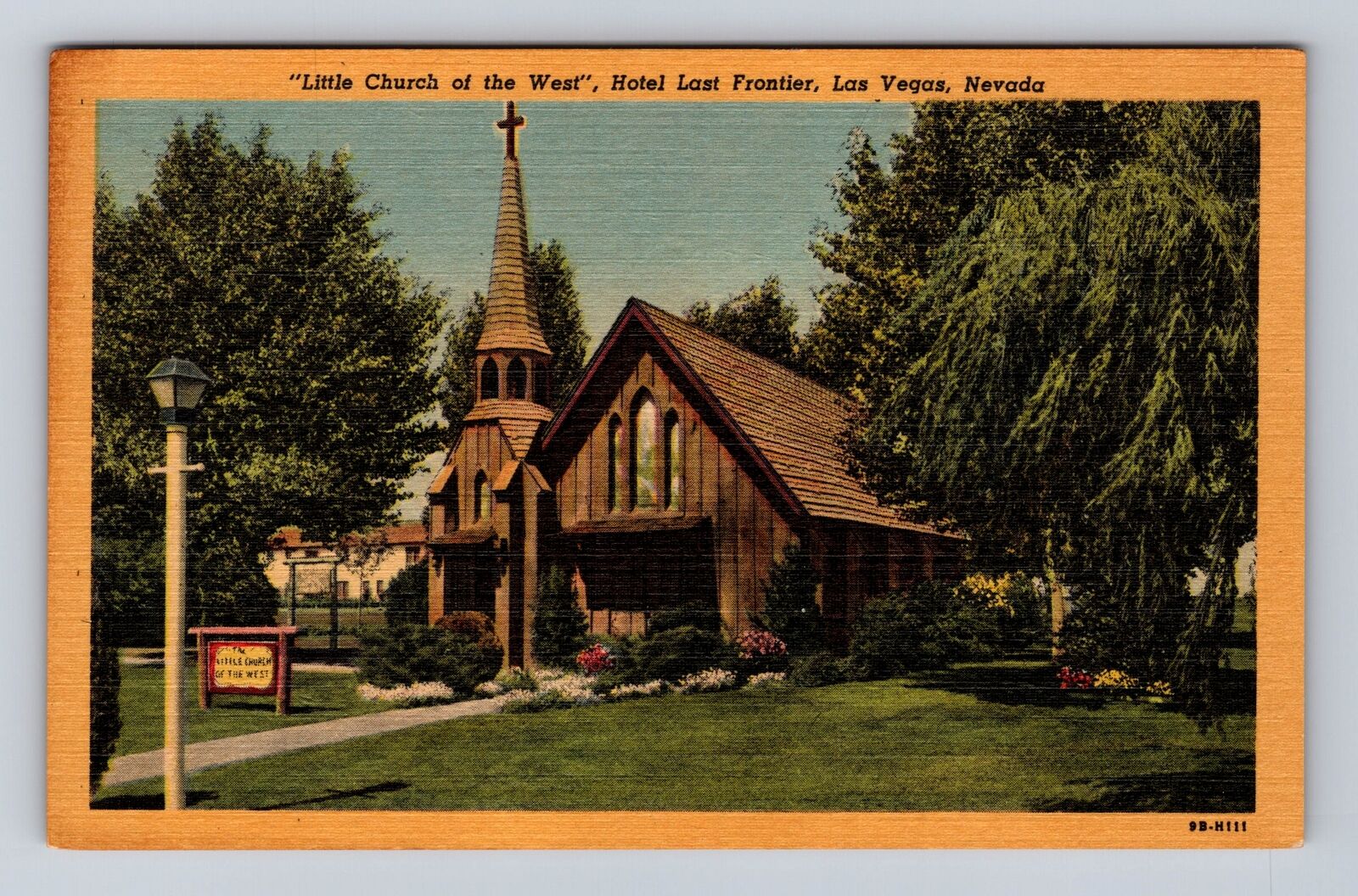 Las Vegas NV-Nevada, Little Church of West, Hotel Last Frontier Vintage Postcard