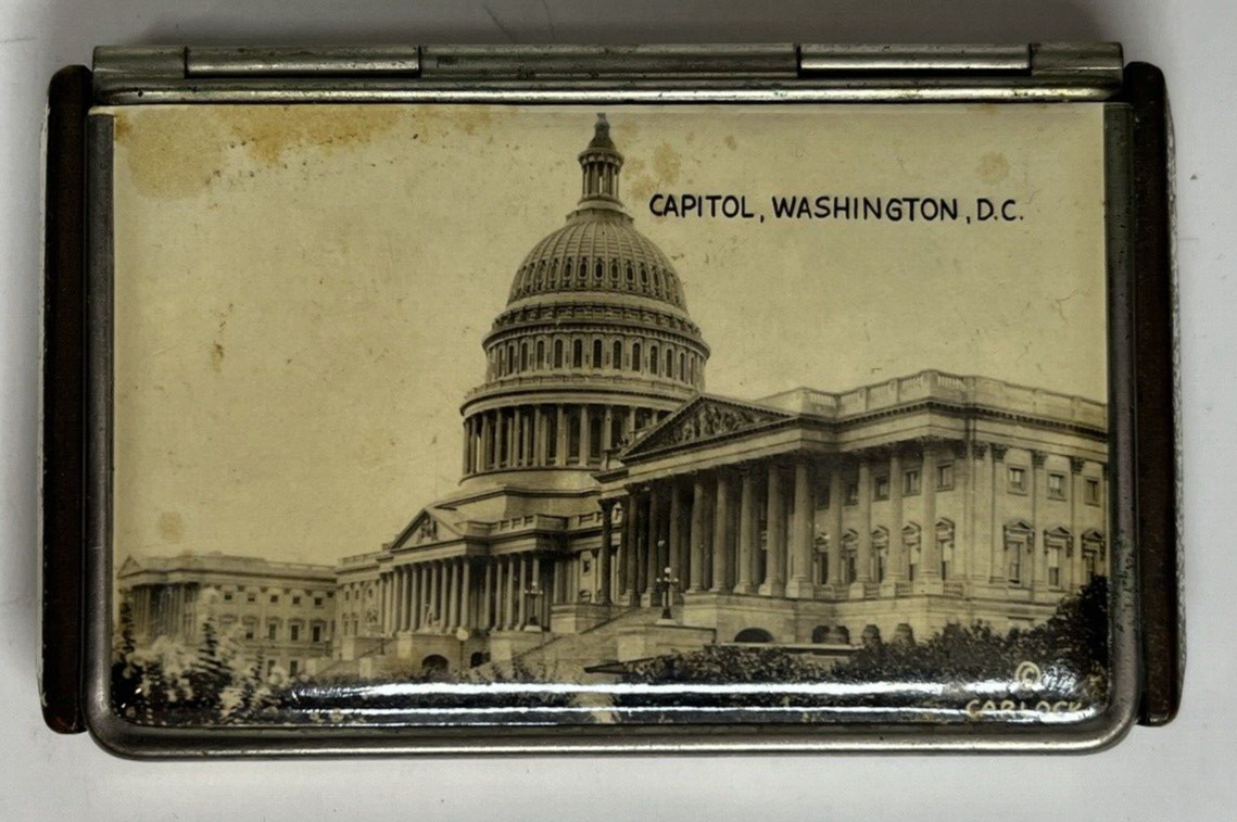 Vintage Charmant Capitol, Washington DC Souvenir Makeup Compact