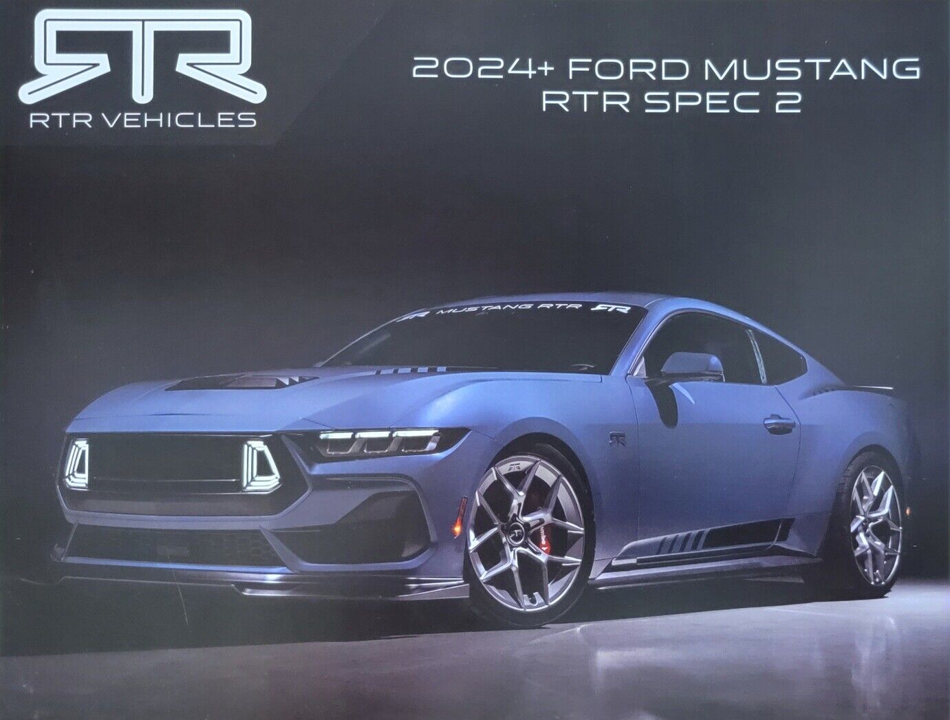 2024 RTR VEHICLES Ford Mustang RTR Spec 2 SEMA Show Info Card