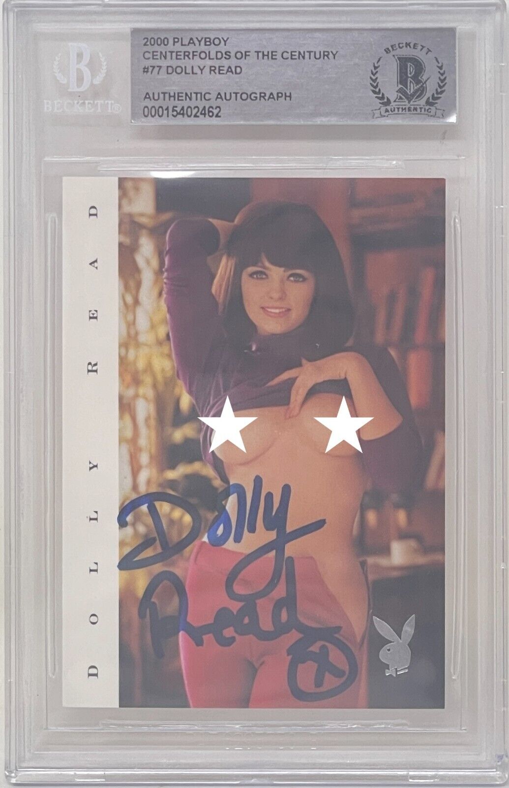 Dolly Read Signed Playboy Trading Card Beyond the Valley of the Dolls Beckett