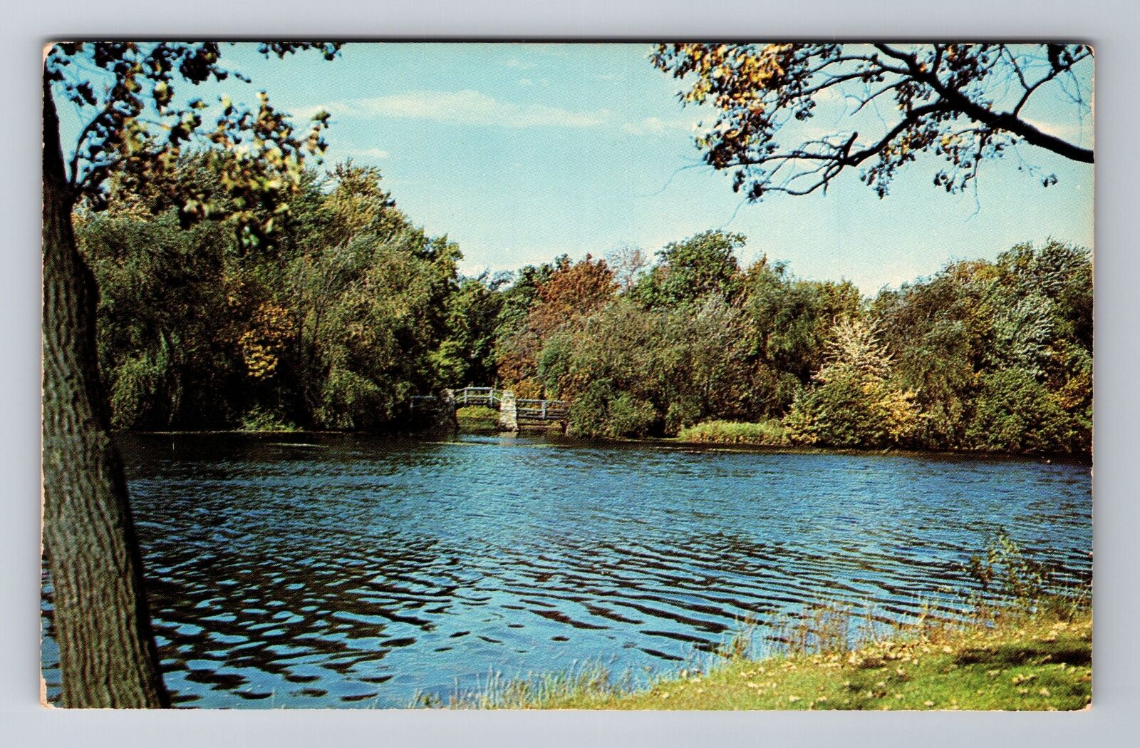 Oshkosh WI-Wisconsin, Scenic Lake View Greetings, Antique, Vintage Postcard