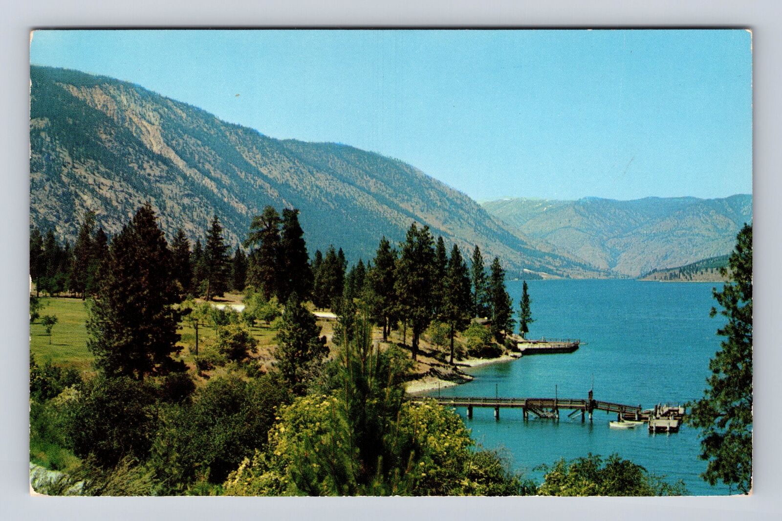 Chelan WA-Washington, Lake Chelan State Park, Antique Vintage Souvenir Postcard