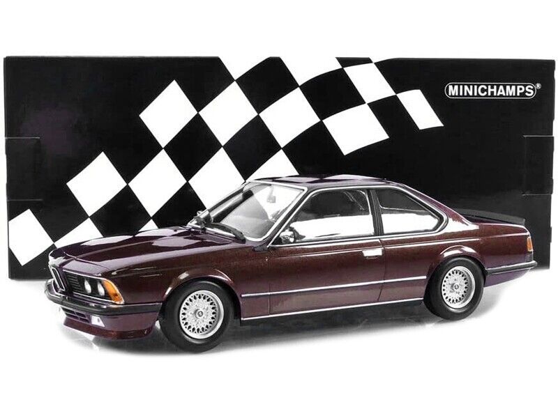 1/18 Minichamps 1982 BMW 635 CSi Dark Red Metallic Car Model 155026008