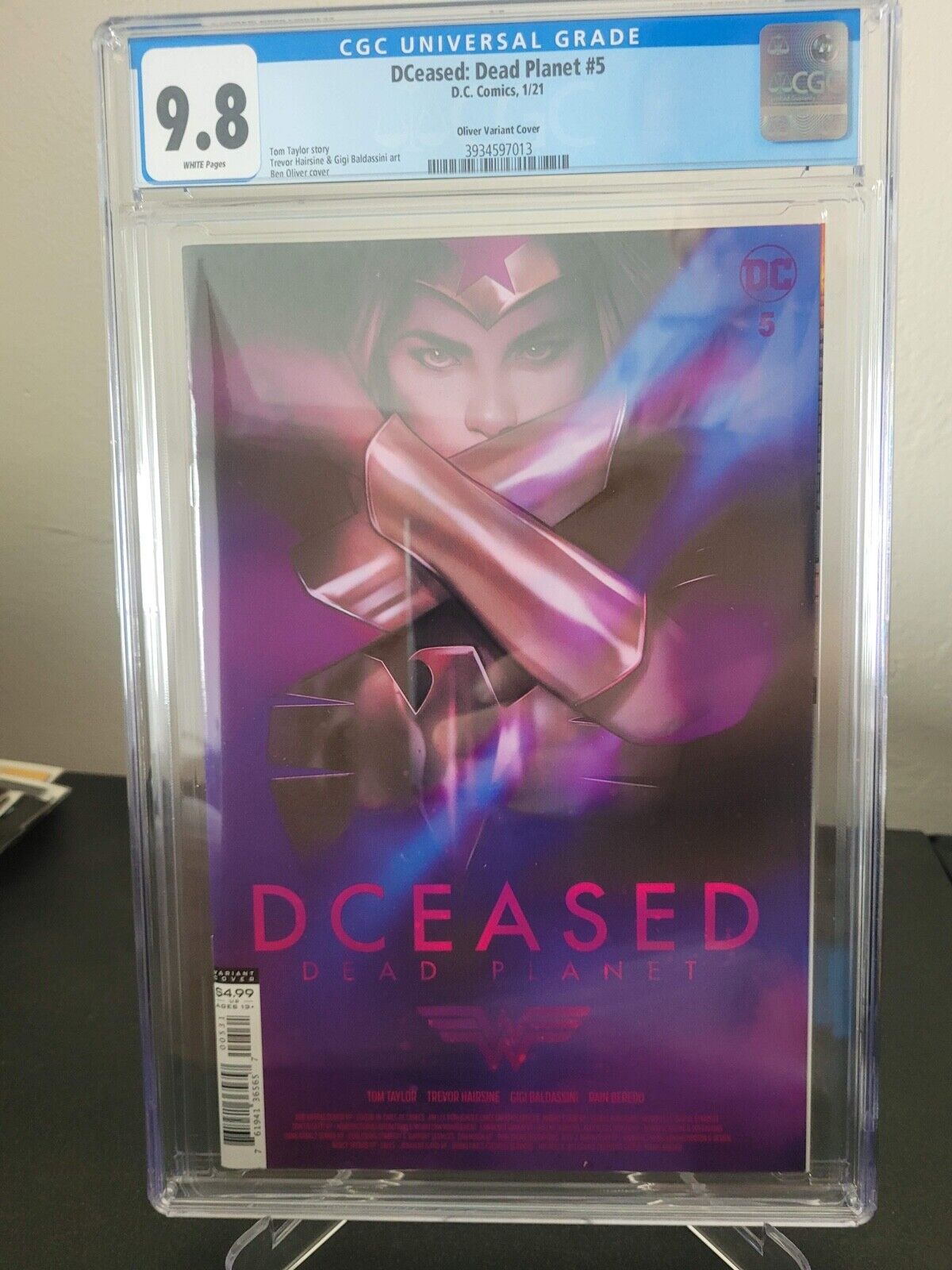 DCEASED: DEAD PLANET #5 CGC 9.8 GRADED DC COMICS 2021 BEN OLIVER VARIANT COVER
