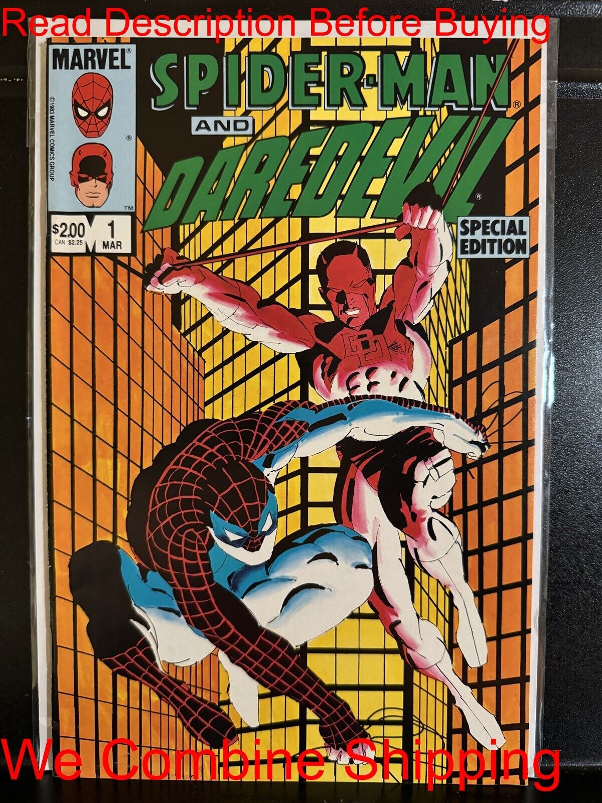 BARGAIN BOOKS ($5 MIN PURCHASE) Spider-Man and Daredevil #1 1984 FreeCombineShip