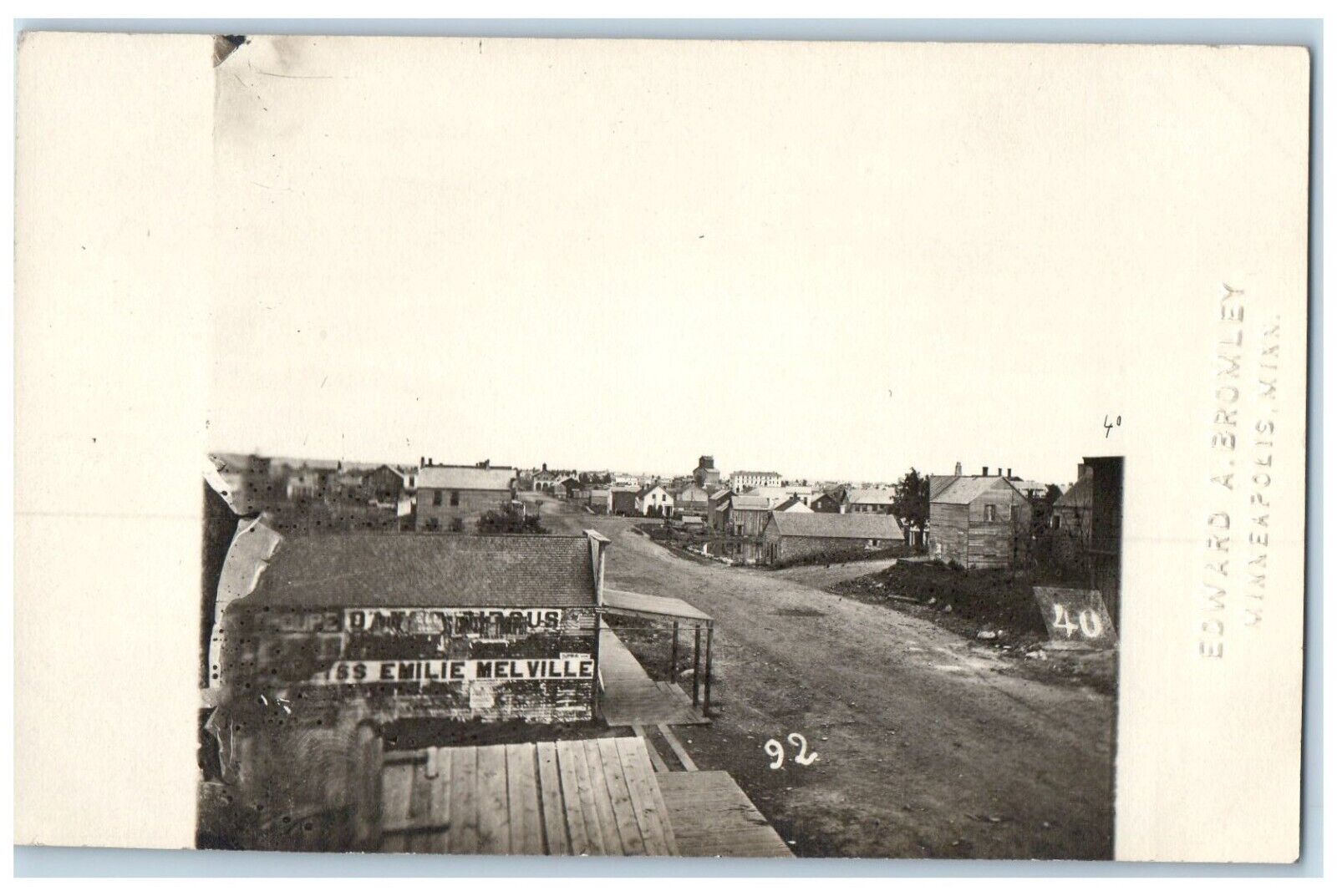 c1910s 2nd St. South From Nicollet Bromley Minneapolis MN RPPC Photo Postcard