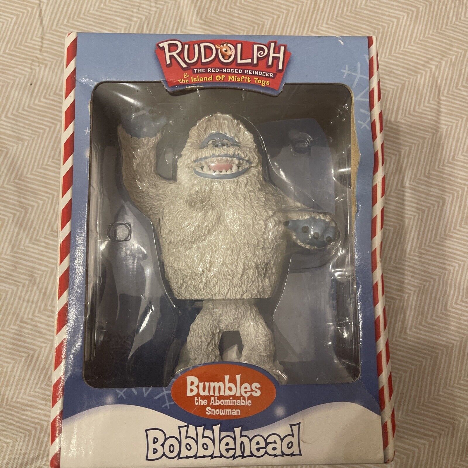 Vtg 2001 Rudolph the Red Nosed Reindeer Bumbles Bobblehead Toysite B