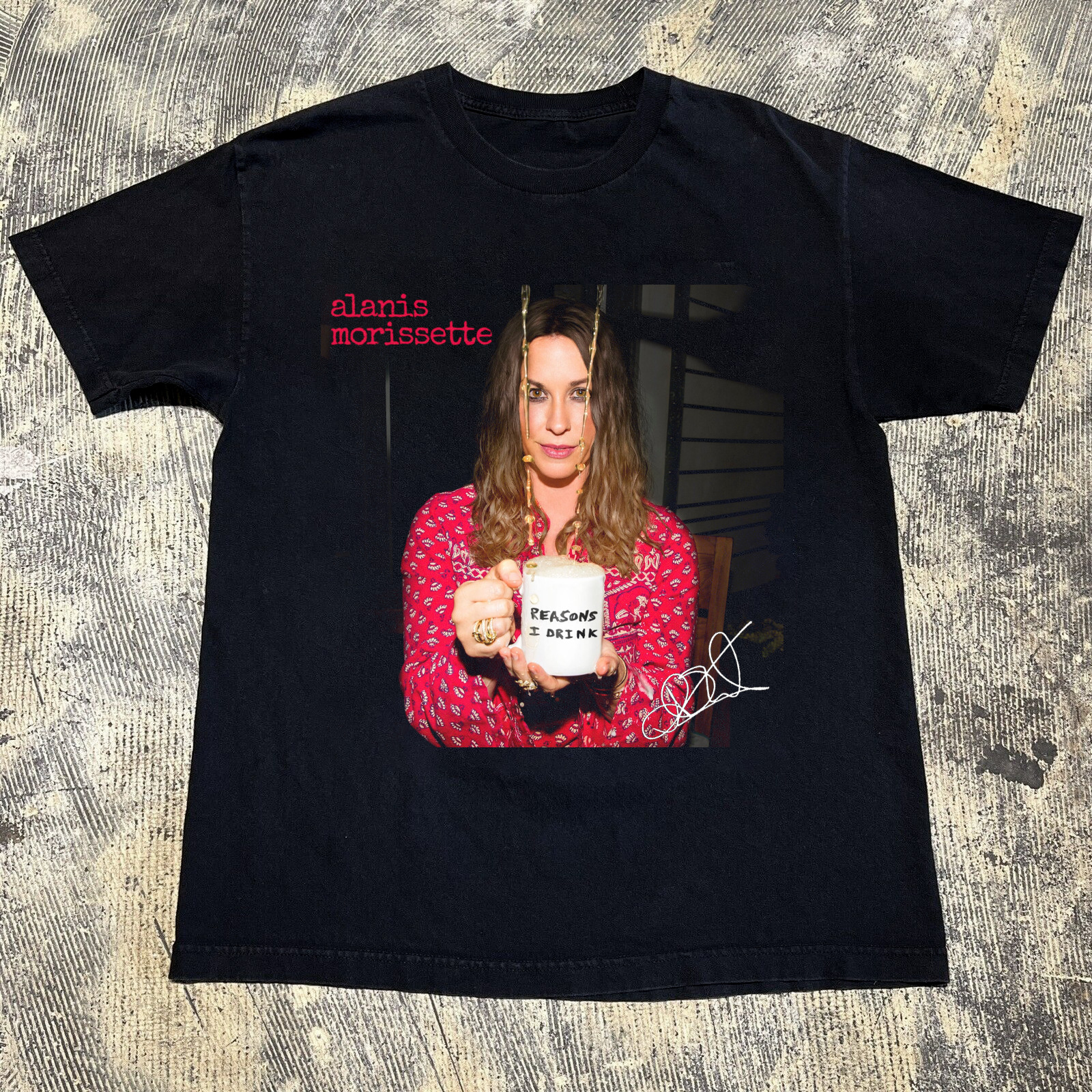 NEW Rare Alanis Morissette Singer Gift For Fan Black All Size Shirt CH347