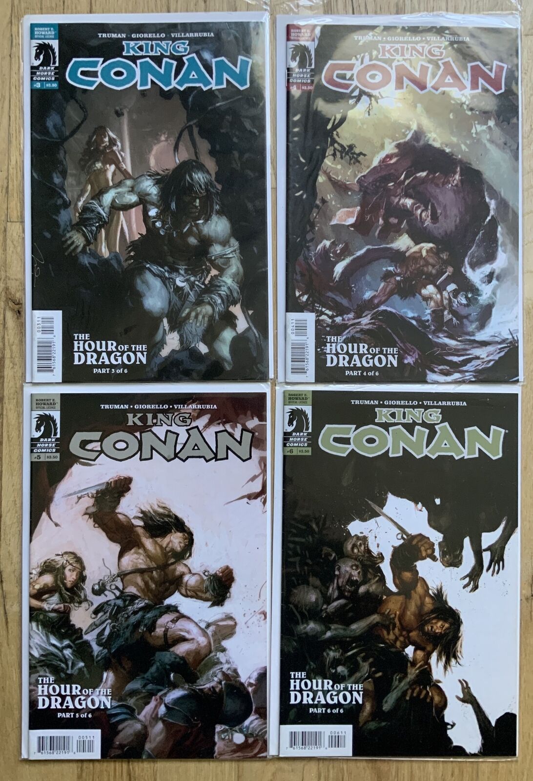Dark Horse King Conan the Hour of the Dragon #3-# 6 all VF Lot Of 4