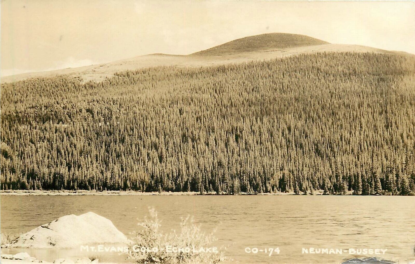 Postcard RPPC 1930a Colorado Echo Lake Mount Evans CO24-1060