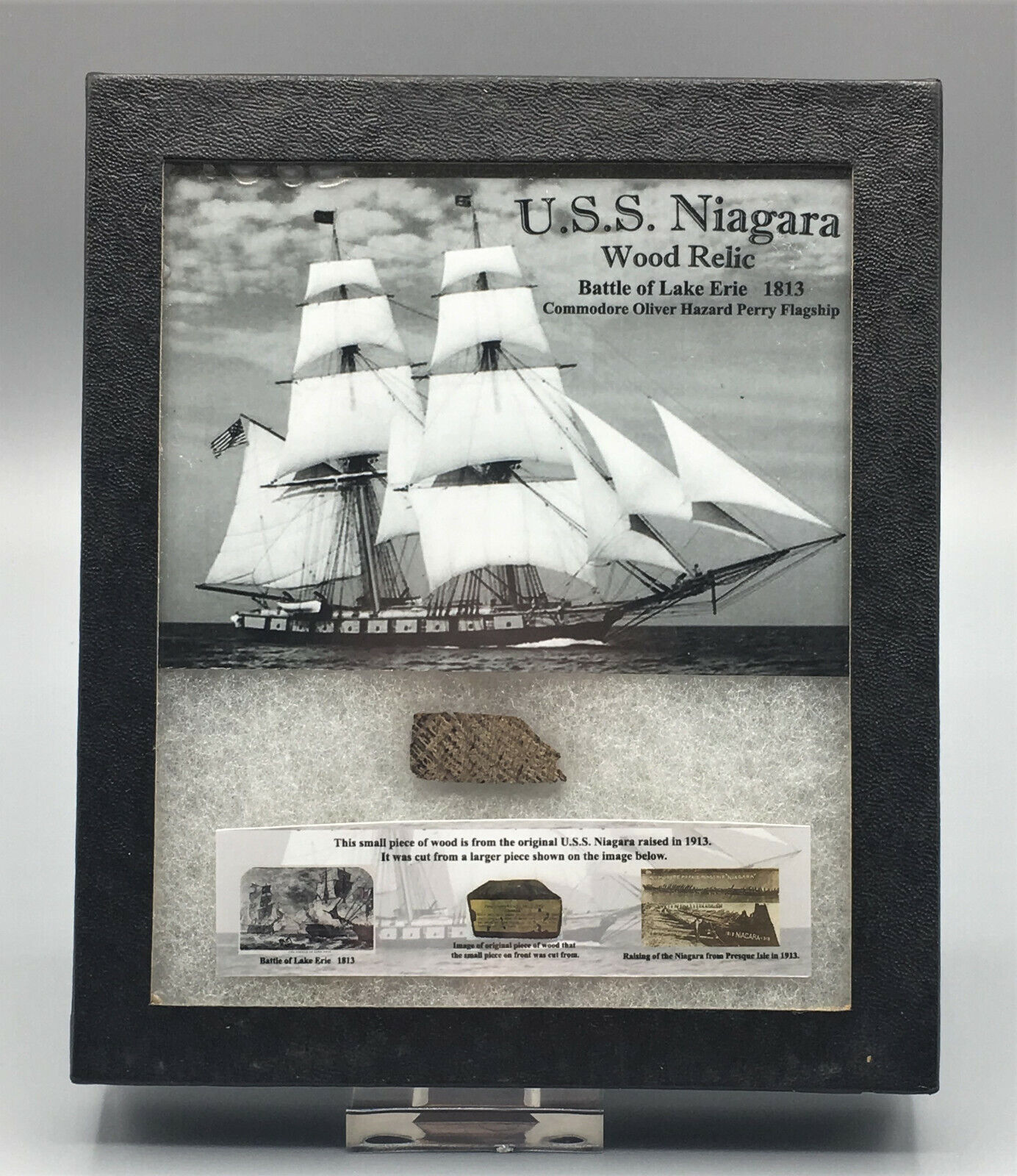 U.S.S. NIAGARA * 1812 War Relic Display * Historic Rare Authentic Naval Ship *