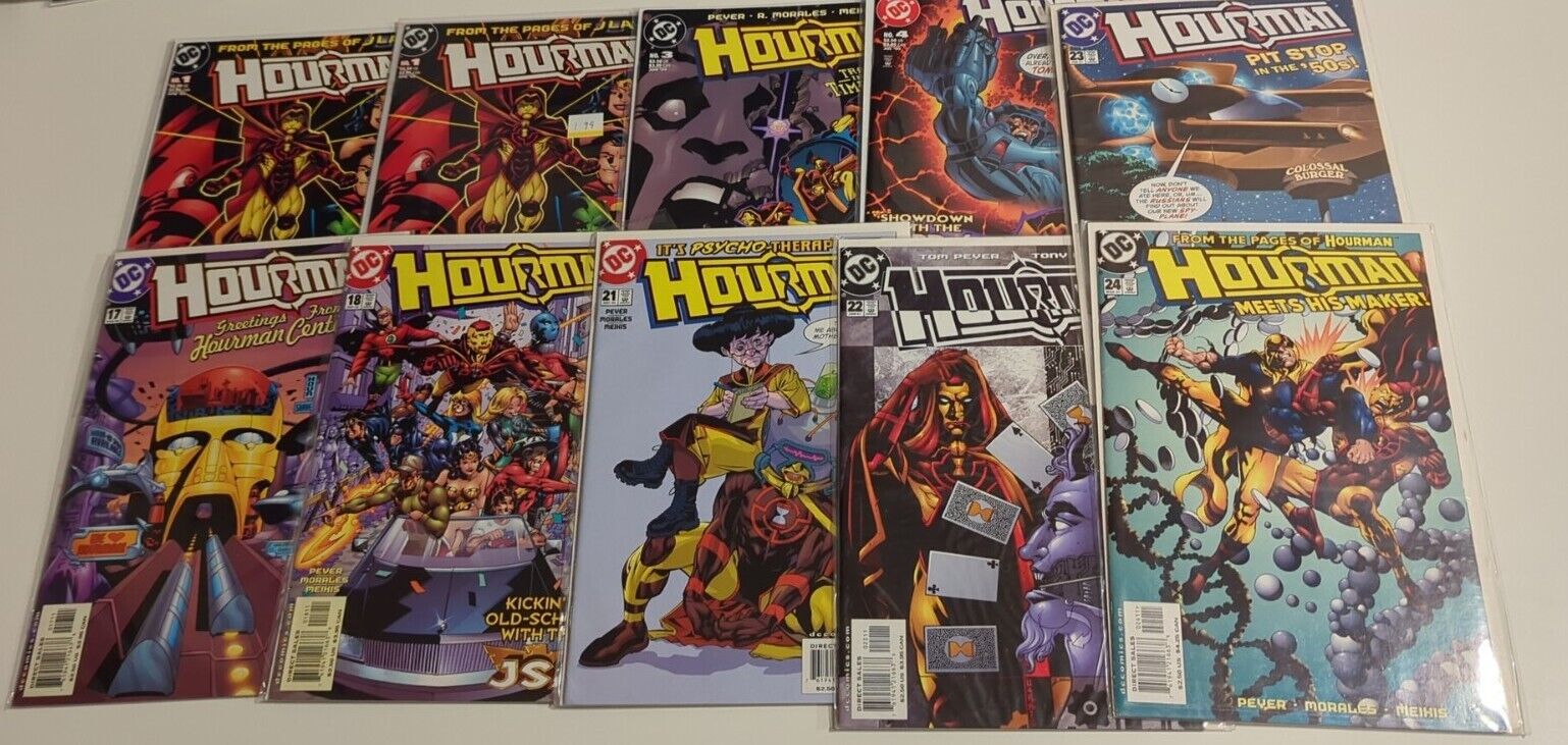 Hourman Comic Lot 10 Comics 1-24 1999 DC Comic Justice League Nice Comic Set