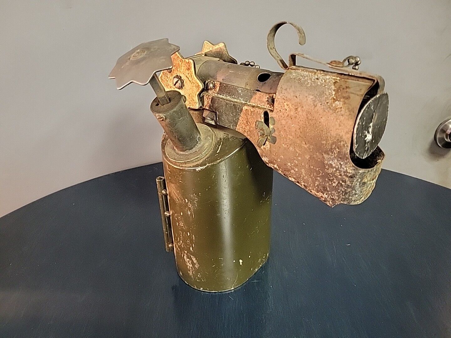 Antique US Miltary Blow Torch Welding Soldering Hunter MFG. Co. Solon OHIO